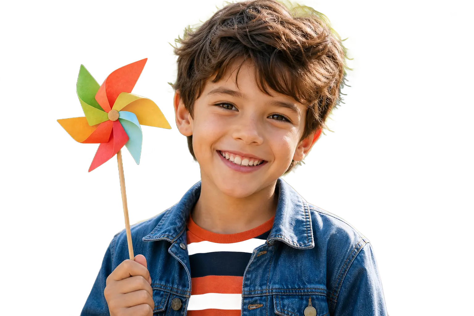 Kid photo with background removed