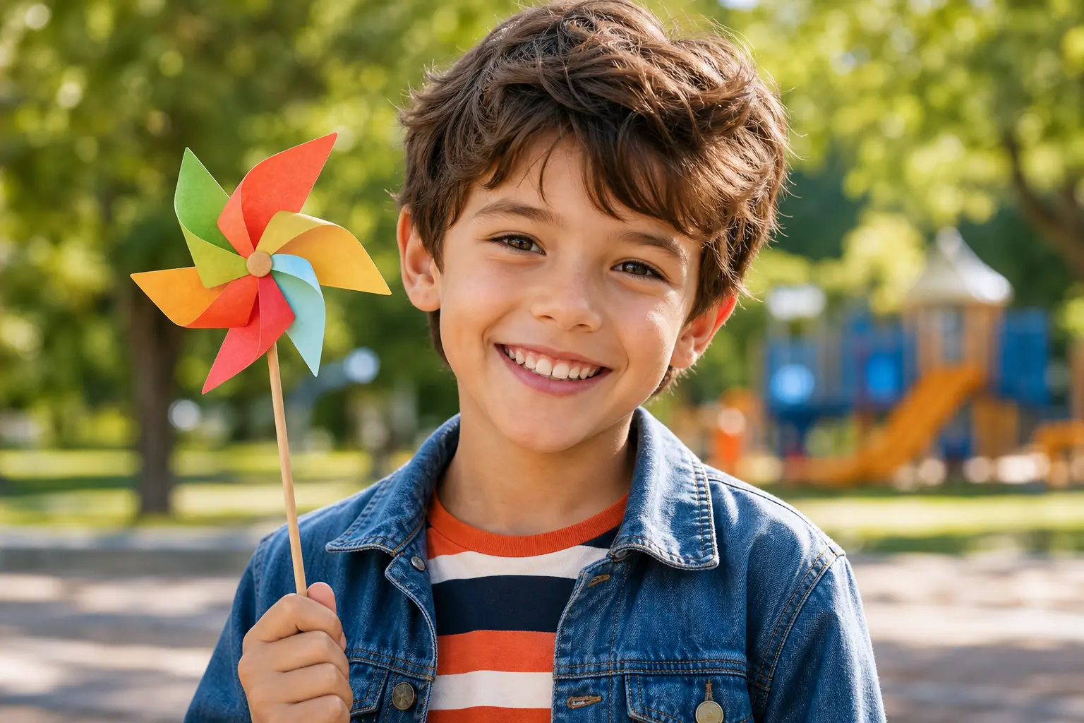 Original kid photo with background